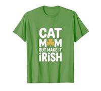 Gato Mamá Pero Hazlo Humor Trébol Irlandés Camiseta