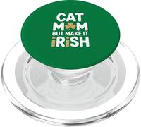 Gato Mamá Pero Hazlo Humor Trébol Irlandés PopSockets PopGrip para MagSafe