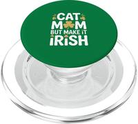 Gato Mamá Pero Hazlo Humor Trébol Irlandés PopSockets PopGrip para MagSafe