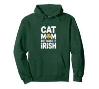 Gato Mamá Pero Hazlo Humor Trébol Irlandés Sudadera con Capucha