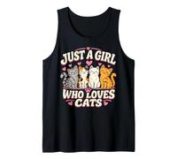 Gato Mamá Solo Una Chica Que Ama Lindo Amante Chicas Mujeres Camiseta sin Mangas