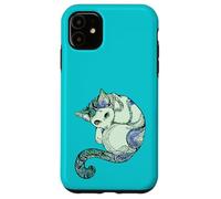 Gato Mandala Espiritual Turquesa maullido Carcasa para iPhone 11