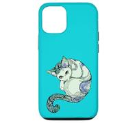 Gato Mandala Espiritual Turquesa maullido Carcasa para iPhone 12/12 Pro