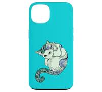 Gato Mandala Espiritual Turquesa maullido Carcasa para iPhone 13