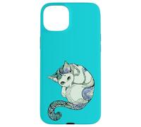 Gato Mandala Espiritual Turquesa maullido Carcasa para iPhone 15 Plus
