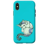 Gato Mandala Espiritual Turquesa maullido Carcasa para iPhone X/XS