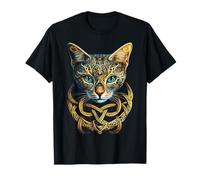 Gato Mandala Face Art Animal Lover Retrato Gráfico Gato Camiseta