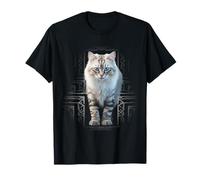 Gato Mandala Motif Pet Art Cat Camiseta