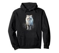 Gato Mandala Motif Pet Art Cat Sudadera con Capucha