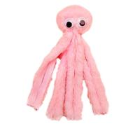 Gato Mastica Juguetes - Suave Peluche Dentición Gatito Interactivo Almohada Calamar Gato Juguete | Juegos de Cepillarse los Dientes Suave Gatos de Juguete, Juguete Divertido Mascota para la Dentición