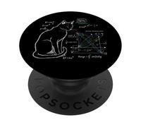 Gato Matemáticas Física Ecuaciones Humor Divertido Gatito Ciencia Juegos de Palabras PopSockets PopGrip Adhesivo