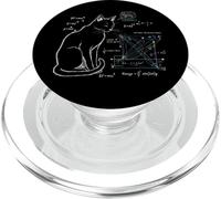 Gato Matemáticas Física Ecuaciones Humor Divertido Gatito Ciencia Juegos de Palabras PopSockets PopGrip para MagSafe