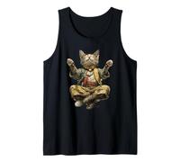 Gato Meditando Camiseta sin Mangas