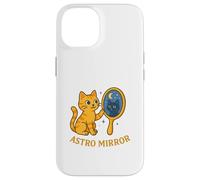 Gato místico cósmico Astro Mirror Carcasa para iPhone 14