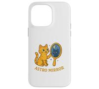 Gato místico cósmico Astro Mirror Carcasa para iPhone 14 Pro MAX