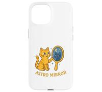 Gato místico cósmico Astro Mirror Carcasa para iPhone 15