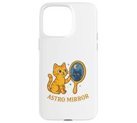 Gato místico cósmico Astro Mirror Carcasa para iPhone 15 Pro MAX