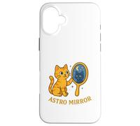 Gato místico cósmico Astro Mirror Carcasa para iPhone 16 Plus
