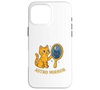 Gato místico cósmico Astro Mirror Carcasa para iPhone 16 Pro MAX
