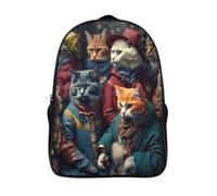 gato mochilas escolares de impresos en 3d retrato de grupo viaje de impermeable mochila alta capacidad mochilas ligeras 2 compartimento-16,para hombres mujer safari de senderismo