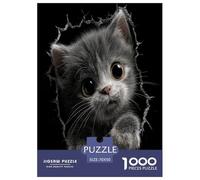 Gato Mono Puzzle 1000 Piezas para La Familia-Rompecabezas Difícil, Apto para Adultos Y Adolescentes A Partir De 12 Años 70x50cm/1000pcs