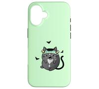 Gato Monstruo Frankenstein de Halloween Carcasa para iPhone 16
