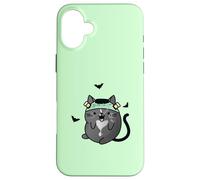 Gato Monstruo Frankenstein de Halloween Carcasa para iPhone 16 Plus