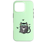 Gato Monstruo Frankenstein de Halloween Carcasa para iPhone 16 Pro