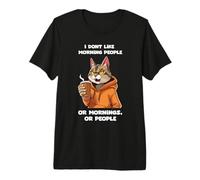 Gato Morgenmuffel I Dont Like Morning Camiseta Premium