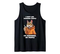 Gato Morgenmuffel I dont like morning Camiseta sin Mangas
