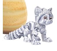 Gato Móvil Impreso en 3D | Bonito Gato Articulado En 3D Decoración Del Hogar | Figura De Animal Caricaturesca Realista Decoración Premios Para Aula Para Mujeres Adolescentes Niños Adultos Hombres Amig