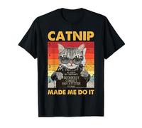 Gato Mugshot Humor Bad Cattitude Kitty Dueño de Mascota Travesuras Arte Camiseta