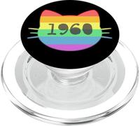 Gato nacido en 1960 Año Cumpleaños Mamá Papá de gato PopSockets PopGrip para MagSafe