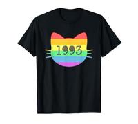 Gato nacido en 1993 Año Cumpleaños Mamá Papá de gato Camiseta