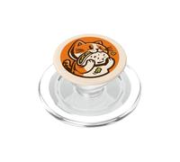 Gato Naranja sosteniendo un Taco para los Amantes de los Gatos, dueños de Gatos PopSockets PopGrip para MagSafe