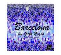 Gato Negro Barcelona Juego de Cuerdas para Guitarra Clásica, Nylon Transparente y Bajos Plateados, Tensión Media, Fabricado Artesanalmente en España desde 1868