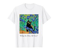 Gato Negro Divertido y confuso: qué es Todo Esto para Van Gogh Camiseta