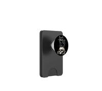 Gato Negro en Calaveras gótico Halloween mamá Mujeres niñas PopSockets PopWallet para MagSafe