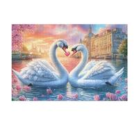 Gato Negro en el Campo de Flores Puzzles 1000 Piezas Moderno Decorativo Rompecabezas Familiar para Hombres Y Mujeres Aliviar Estrés Maquetas Construir 1000 PCS