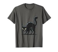 Gato Negro Enojado Camiseta