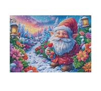 Gato Negro Entre Flores Densas Rompecabezas 300 Piezas Cartón Resistente para Adultos Figure Snow Bloom Actividades Grupales para Relajarse Decoración Pared Regalo Aniversario 300 PCS