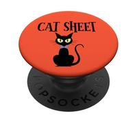Gato negro Halloween - Lindo gatito espeluznante amante de los gatos gato mamá PopSockets PopGrip Adhesivo