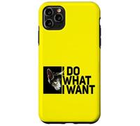 gato negro miau estilo independiente chica ojos verdes Carcasa para iPhone 11 Pro Max