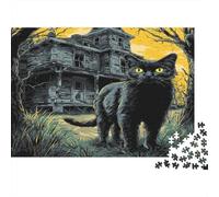 Gato Negro Puzzle 1000 Piezas para La Familia-Rompecabezas Difícil, Apto para Adultos Y Adolescentes A Partir De 12 Años 70x50cm/1000pcs