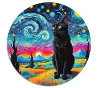 Gato Negro Puzzle De 1000 Piezas Y Niños +14 Años Vincent Van Gogh Impossible Rompecabezas Juego Familiar Pasatiempo Creativo, Regalo 1000pcs (67.5x67.5cm)