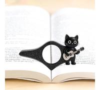 Gato Negro Sujetapáginas para Libro con Pulgar de Acrílico, Porta Páginas para Lectura con Una Mano, Accesorio de Lectura Ligero para Libros, Cuadernos, Idea de Regalo para Amantes de la Lectura