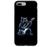 Gato negro tocando guitarra Rock and Roll Rock Star Design Carcasa para iPhone 7 Plus/8 Plus