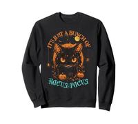 Gato Negro Vintage de Halloween es Solo un montón de Hocus Pocus Sudadera