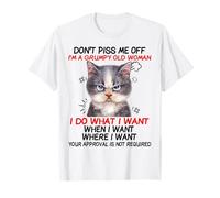 Gato No Me Mear Soy Una Vieja Gruñona Hago Lo Que Camiseta