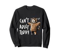 Gato No Puedo Ser Adulto Hoy Meme Perezoso Sudadera